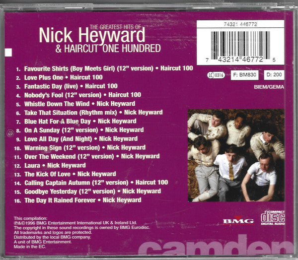 Nick Heyward & Haircut One Hundred : The Greatest Hits Of Nick Heyward & Haircut One Hundred (CD, Comp, RE)