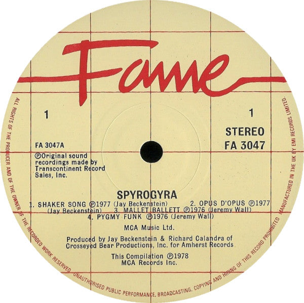 Spyro Gyra : Spyro Gyra (LP, Album, RE)