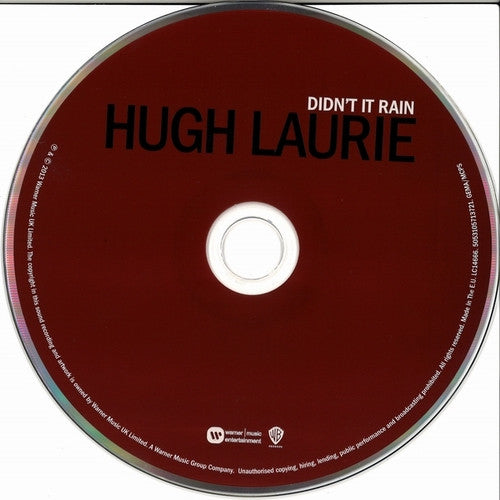 Hugh Laurie : Didn't It Rain (CD, Album, Gat)