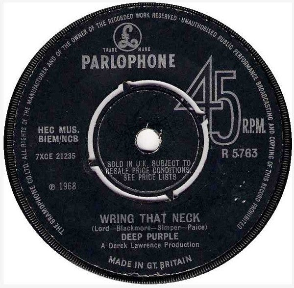 Deep Purple : Emmaretta (7", Single, Mono)