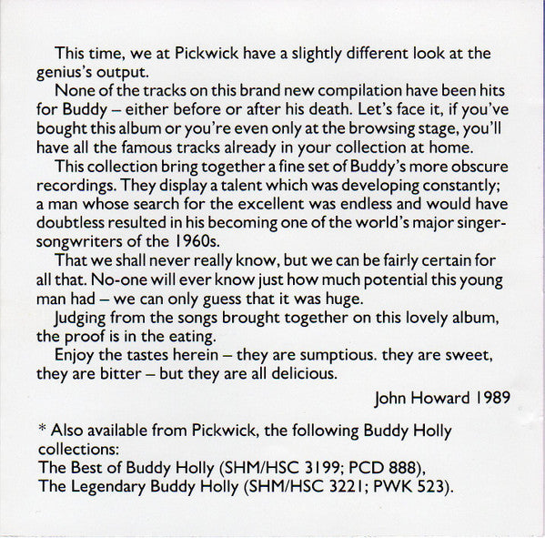 Buddy Holly : Moondreams (CD, Comp)