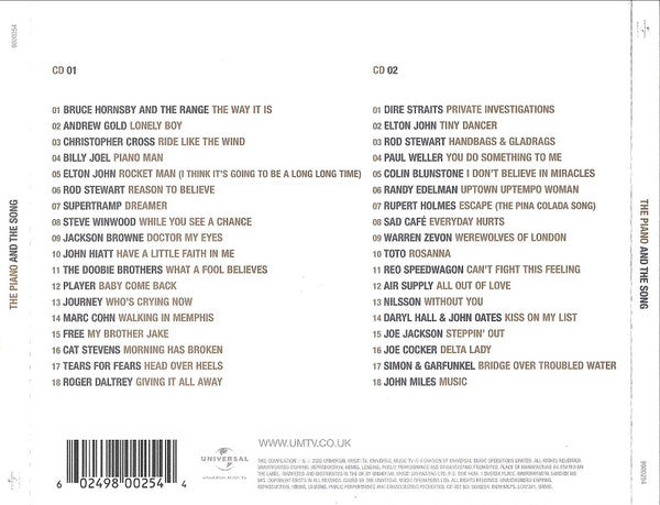 Various : The Piano And The Song (2xCD, Comp)