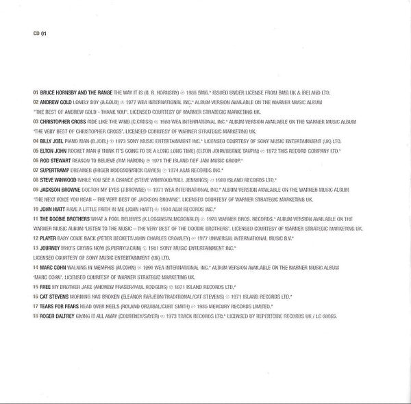 Various : The Piano And The Song (2xCD, Comp)