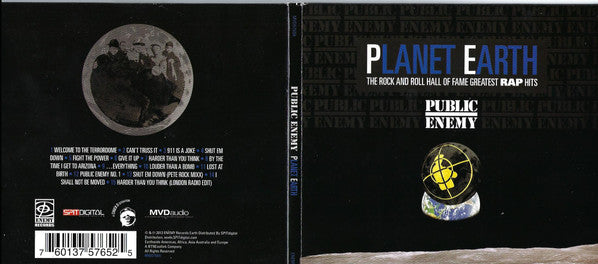 Public Enemy : Planet Earth : The Rock And Roll Hall Of Fame Greatest Rap Hits (CD, Comp)