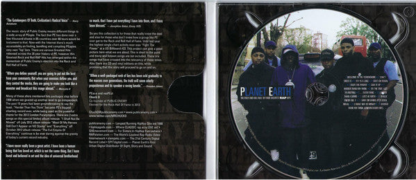 Public Enemy : Planet Earth : The Rock And Roll Hall Of Fame Greatest Rap Hits (CD, Comp)