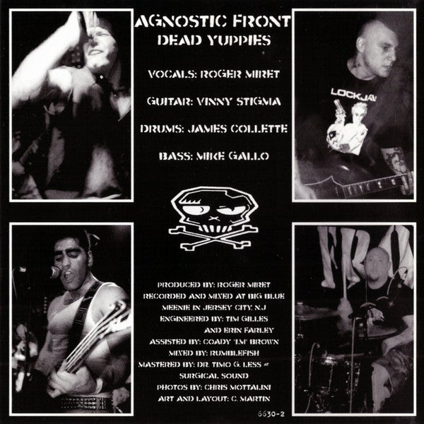 Agnostic Front : Dead Yuppies (CD, Album)