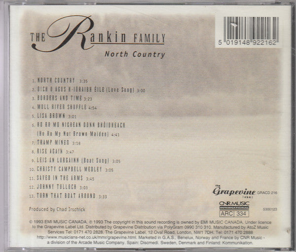 The Rankin Family : North Country (CD, Album)