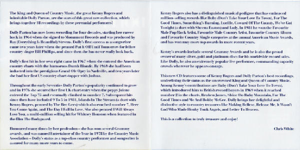 Dolly Parton & Kenny Rogers : Dolly Parton & Kenny Rogers (CD, Comp)