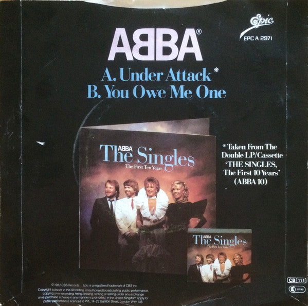 ABBA - Under Attack You Owe Me One (7) (Very Good Plus (VG)) - DaddyPop