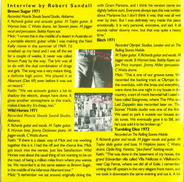 The Rolling Stones : Jump Back (The Best Of The Rolling Stones '71 - '93) (CD, Comp, RM)