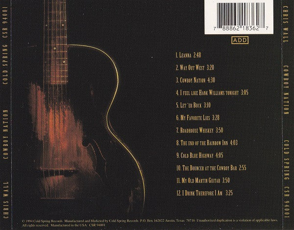 Chris Wall : Cowboy Nation (CD, Album)