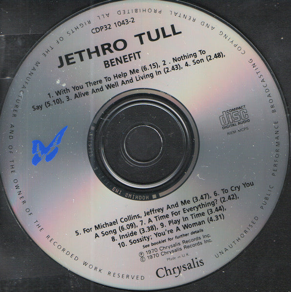 Jethro Tull - Benefit (CD) (Near Mint (NM Or M-)) - DaddyPop
