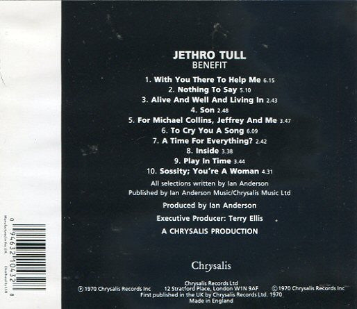 Jethro Tull - Benefit (CD) (Near Mint (NM Or M-)) - DaddyPop