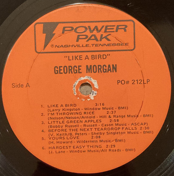 George Morgan (2) : Sings Like A Bird (LP, RE)