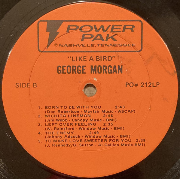 George Morgan (2) : Sings Like A Bird (LP, RE)