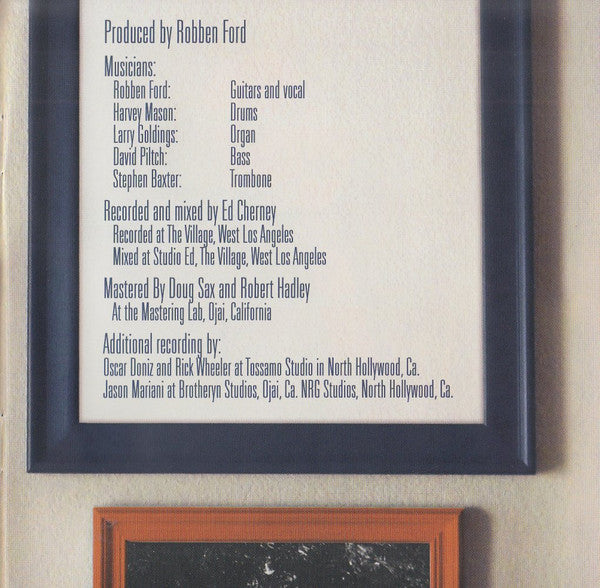 Robben Ford : Bringing It Back Home (CD, Album)