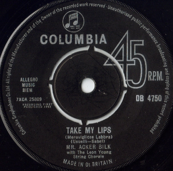 Acker Bilk With The Leon Young String Chorale - Stranger On The Shore (7) (Near Mint (NM Or M-)) - DaddyPop