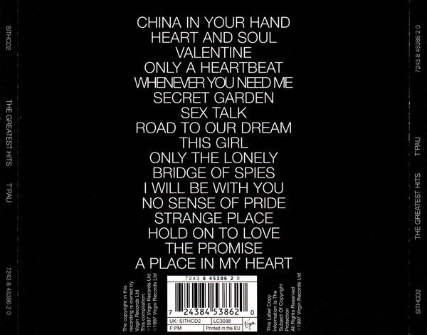 T'Pau : The Greatest Hits (CD, Comp)