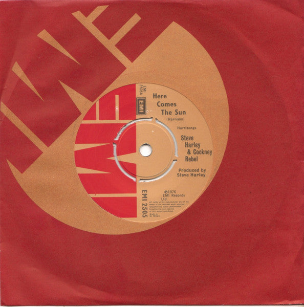 Steve Harley & Cockney Rebel : Here Comes The Sun (7", Single)