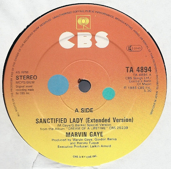 Marvin Gaye : Sanctified Lady (12")