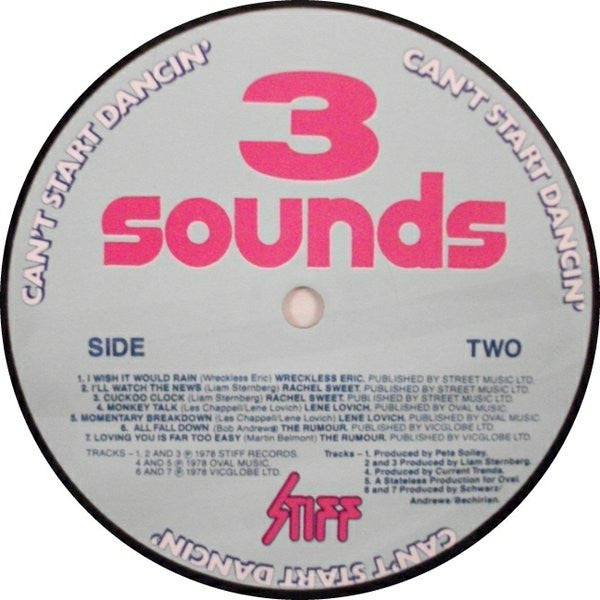 Various : Stiff Sounds - Can't Start Dancin' (LP, Album)