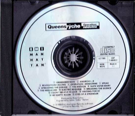 Queensrÿche : Operation: Mindcrime (CD, Album, RP)