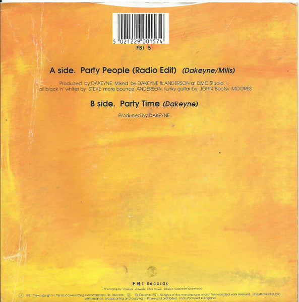 Word For Word : Party People (7")