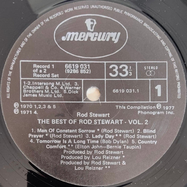 Rod Stewart : The Best Of Rod Stewart Vol. 2 (2xLP, Comp, Gat)