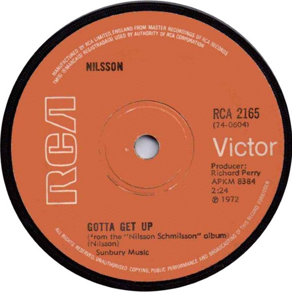 Harry Nilsson : Without You (7", Single, Sol)