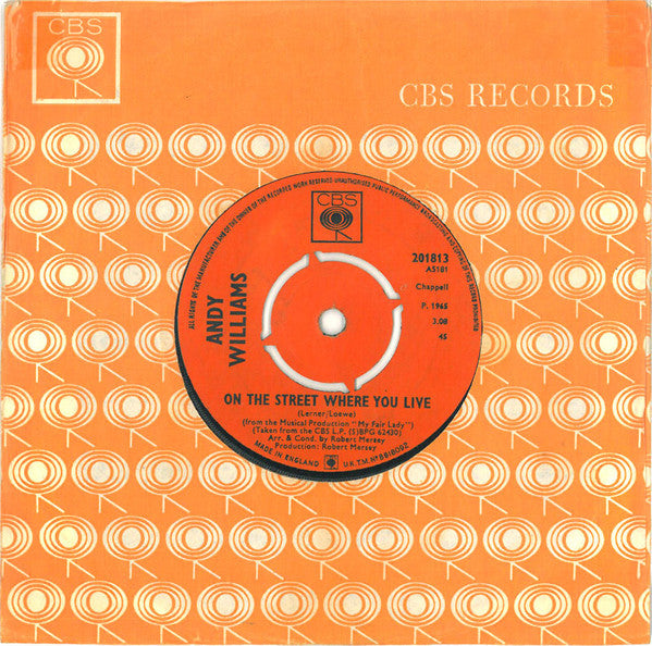 Andy Williams - Almost There (7) (Very Good (VG)) - DaddyPop