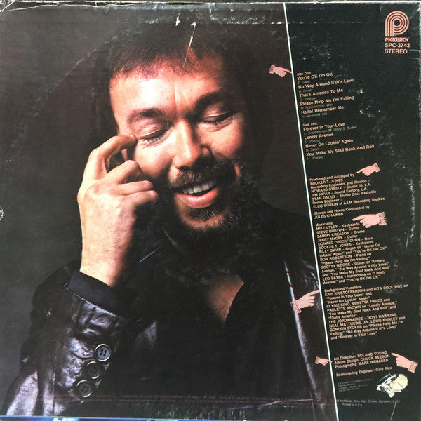 Billy Swan : You're Ok, I'm Ok (LP, Album)