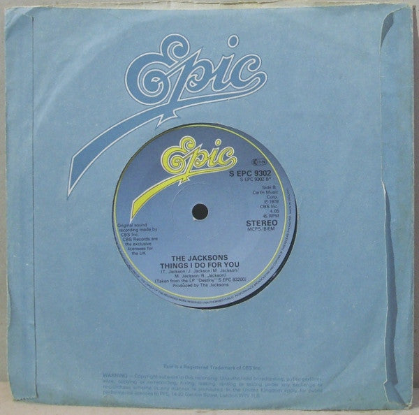 The Jacksons : Lovely One (7", Single)