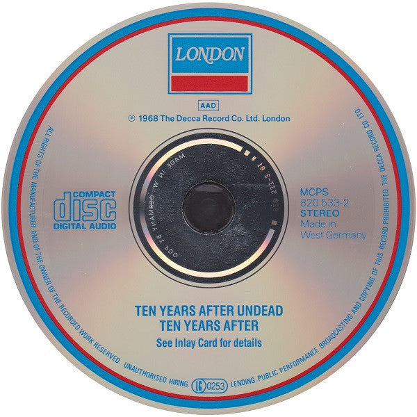 Ten Years After : Undead (CD, Album, RE)