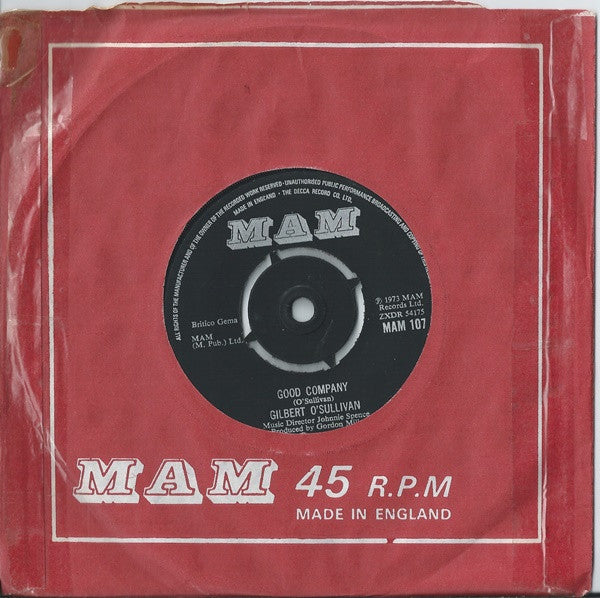 Gilbert O'Sullivan : Ooh Baby (7", Single)