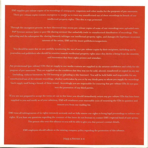 Idlewild : Warnings / Promises (CD, Album, Copy Prot., Promo)