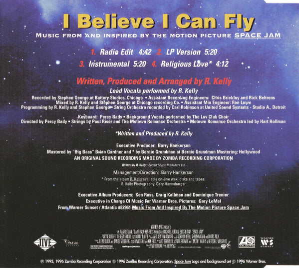 R. Kelly : I Believe I Can Fly (CD, Single)