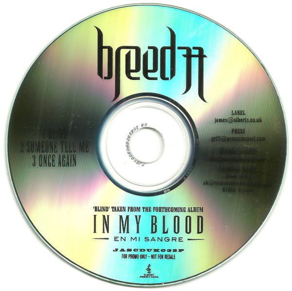 Breed 77 : Blind (CDr, Single, Promo)