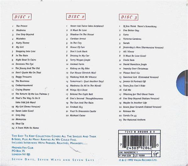 Madness : The Business (The Definitive Singles Collection) (Box + 3xCD, Comp, RM)