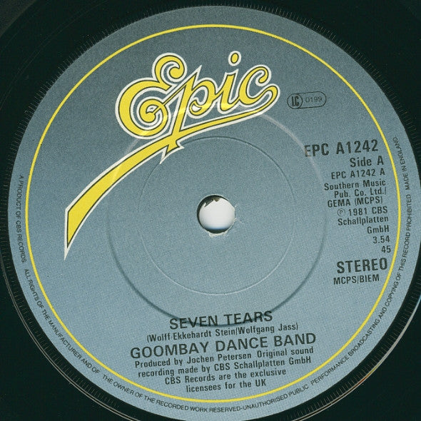 Goombay Dance Band : Seven Tears (7", Single, Pap)
