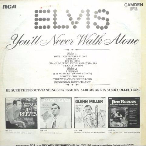 Elvis* : You'll Never Walk Alone (LP, Album, Comp, Mono, Tur)