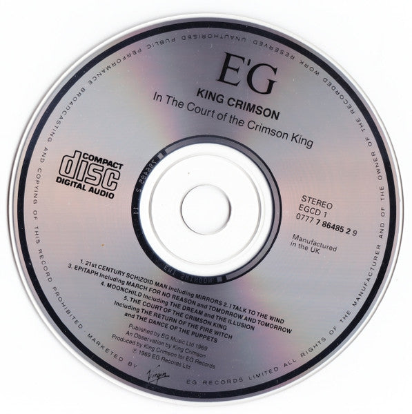 King Crimson : In The Court Of The Crimson King (CD, Album, RE, RM)