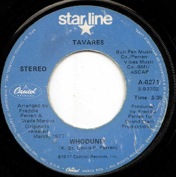 Tavares : More Than A Woman / Whodunit (7", Single, RE)