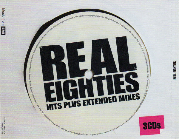 Various : Real Eighties - Hits Plus Extended Mixes (Box + 3xCD, Comp)