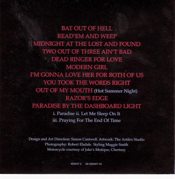 Meat Loaf : Hits Out Of Hell (CD, Comp, RE)