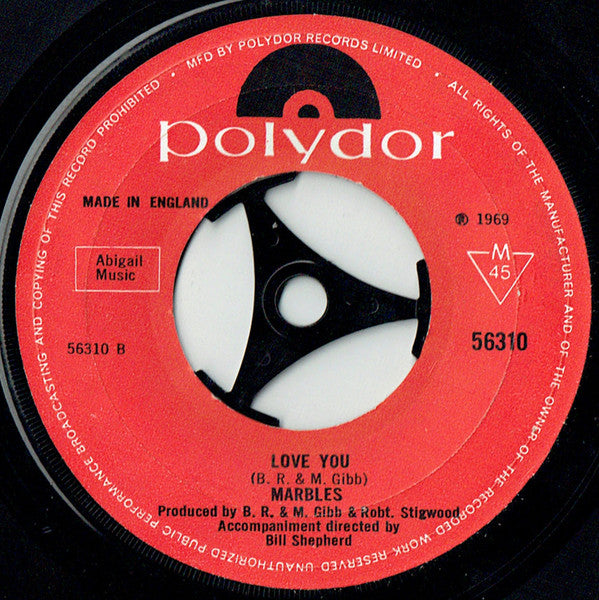 Marbles (3) : The Walls Fell Down / Love You (7", Mono)
