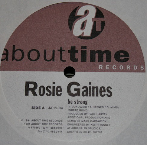 Rosie Gaines : Be Strong / I Only Wanna Be In Your Arms / Heart Like Stone (12")