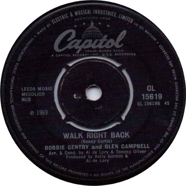 Bobbie Gentry And Glen Campbell : All I Have To Do Is Dream (7", Single, 4 P)
