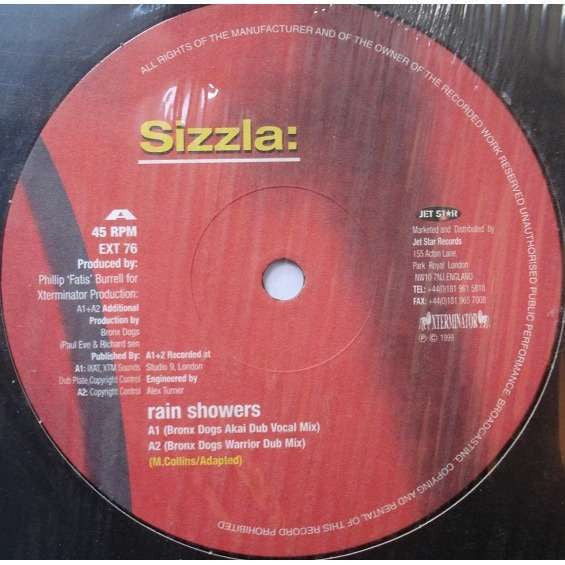 Sizzla : Rain Showers (12")