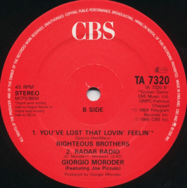 Berlin : Take My Breath Away (Love Theme From "Top Gun") (12")