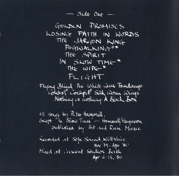 Peter Hammill : A Black Box (CD, Album, RE, Ude)